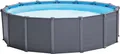Produktbild: INTEX Frame Pool - Set Graphit Ø 478 x 124 cm, Farbe: anthrazit; 128382GN
