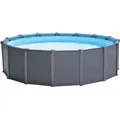 Produktbild: Intex - Frame Swimming Pool Set 'graphit', Graphit, Ø 478 X 124 Cm, Inkl. Sandfilteranlage