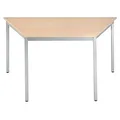Produktbild: SODEMATUB Mehrzwecktisch ahorn, alu Trapezform, Vierkantrohr alu, 60,0/120,0 x 60,0 x 74,0 cm