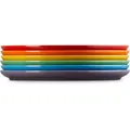 Produktbild: Le Creuset Speiseteller Coupe 27cm 6er Set Regenbogen