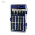 Produktbild: Steckschlüssel-Satz, 5-tlg für Feinmechaniker, 3/3,5/4/4,5/5mm, Schraubendreher