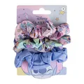 Produktbild: Disney Stitch Haargummis für Mädchen und Frauen, rutschfester und weicher Pferdeschwanzhalter - 3 Haargummis Set (2 bedruckt, 1 einfarbig)