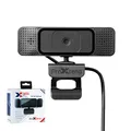 Produktbild: ProXtend Full-HD Webcam mit Mikrofon X301 I 5MP Auflösung 2592 x 1944 px I Autofokus, 70° Sichtfeld & Belichtungskorrektur I Für Video-Konferenz, Zoom & Skype I Mac & Wndows I USB 2.0