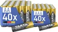 Produktbild: VARTA Batterien Mischpack 80 Stück, AA 40 Stück + AAA 40 Stück, Power on Demand, Alkaline, Vorratspack in umweltschonender Verpackung, leistungsstark
