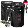 Produktbild: ROCKY&CHAO Kaffeedose Luftdicht aus Edelstahl 1,8L Kaffeebhnen Behälter