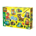 Produktbild: SES Creative | Gipsmodellier- und Malset Waldtiere | Kreativset für Kinder 5+ Jahre | 9 Figuren + Gips + 6 Farben | Manuelle Aktivität Natur | Geschenkidee für Mädchen und Jungen