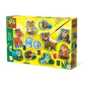 Produktbild: SES Creative 01134 Gips Gießen Waldtiere, Natur-Bastelset für Kinder ab 5 Jahren
