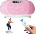 Produktbild: Vibrationsplatte, Mini-Vibrationsplattform mit LED-Display, 10 Intensitätsstufen, 100W, bis 136 kg, mit Fernbedienung