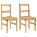 Produktbild: vidaXL Essstühle 2 STK., Holzstuhl Stuhl für Esszimmer Küche, Esszimmerstuhl Küchenstuhl Massivholz, Restaurantstuhl Hotelstuhl, Kiefer