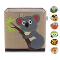 Produktbild: LIFENEY Aufbewahrungsbox Kinder mit Koala Motiv I Spielzeugbox mit Tiermotiv passend für Würfelregale I Ordnungsbox für das Kinderzimmer I Aufbewahrungskorb Kinder