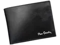 Produktbild: Pierre Cardin YS520.1 8805 RFID Herren Geldbörse Echtleder mit Geldscheinfach Kartenfächer Münzfach RFID-Schutz 12,5 x 9,5 x 2 cm Schwarz Querformat