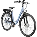 Produktbild: ZÜNDAPP Z502 E Bike Damen 28 Zoll Pedelec 155-180 cm Elektrofahrrad 7 Gang Damenfahrrad 522 Wh E Fahrrad (Dusty Blue, 50 cm)