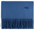 Produktbild: Bovari Kaschmir Schal Damen – 100% Kaschmir/Cashmere – Premium Qualität – 180 x 31 cm - viele Farben (Blau (Classic Blue))