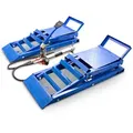 Produktbild: 2 Stück Hydraulik Auto Pkw Kfz Auffahrrampen Set Mit Wagenheber Hydraulisch Höhenverstellbar Wartungsrampe Hebebühne Rampe Auffahrrampe Auffahrbock Blau