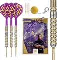 Produktbild: Target Darts Luke Littler Gen 1 Prodigy Steel Tip Swiss Point Darts, 90% Tungsten Darts, 22G | Generation 1 Gold Steel Tip Darts, G1 Player Edition Swiss Points Dart-Sets, Flights und Shafts