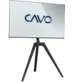 Produktbild: CAVO TV-Staffelei für 45 bis 65 Zoll Bildschirme bis 40 kg, Walnuss schwarz lackiert, Max VESA 400 x 400 mm Schwenkbar Universal Halterung für Flach & Curved Fernseher & Monitor