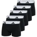 Produktbild: adidas Herren Boxershorts, 5er Pack - Trunks, Active Flex Cotton, Logo Schwarz/Weiß XL