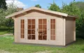 Produktbild: Gartenhaus Blockhaus  Satteldach 45 mm Weekendhaus 137 460x454 cm Weka