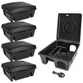 Produktbild: 5X Köderstation Ratten Mäuse Köderbox Garten Mausfalle Rattenköderbox Box Rattenfalle Rattenköderstation Kinder- Haustiersicher Mäusebox Koederbox Gift Petigi
