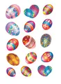 Produktbild: HERMA Oster-Sticker DECOR ´Ostereier´, beglimmert, Sie erhalten 1 Stück á 2 Blatt