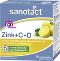 Produktbild: sanotact Zink + C + D (20 Lutschtabletten) - Zink Tabletten mit Vitamin C & Vitamin D3 - 3-fach Formel für Immunsystem