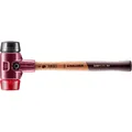 Produktbild: HALDER SIMPLEX Schonhammer Ø 50 mm Gummi schwarz / Plastik rot Gummihammer NEU
