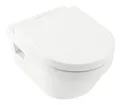 Produktbild: Villeroy & Boch Architectura Combi-Pack Tiefspül-WC DirectFlush wandhängend oval 370 x 530 x 330 mm - Weiß Alpin mit CeramicPlus - 5684HRR1