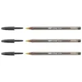 Produktbild: BIC Kristall-Kugelschreiber, groß, 1,6 mm, Schwarz, 3 Stück