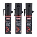 Produktbild: ABUS Abwehrspray SDS80 Mini zur Tierabwehr – Pfefferspray zur Selbstverteidigung bei Tierangriffen – Jet-Sprühstrahl für bis zu 3 m Reichweite – für Hand- und Jackentaschen - je 20 ml - 3er Set