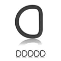 Produktbild: D-Ring aus Zink mit Silikon-Beschichtung 25mm, 5er Set, Schwarz
