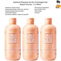Produktbild: Hairburst Shampoo für Trockene & Geschädigte Haare – Reparierende Formel 3x350ml