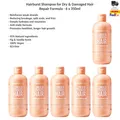 Produktbild: Hairburst Shampoo für Trockene & Geschädigte Haare – Reparierende Formel 6x350ml