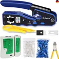 Produktbild: RJ45 Crimpwerkzeug-Set Cat5e Cat6 Crimpwerkzeug-Set