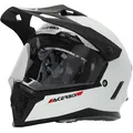 Produktbild: Acerbis Motorradhelm Rider Solid Jugend Motocross Helm, Atmungsaktiv, Ratschenverschluss, ECE 22.06 weiß Y/M (49/50)