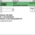 Produktbild: Bolzen ISO 2341 Kopf/Splintloch B 8x30x26,5 Stahl galv.verz. 100St.