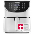 Produktbild: COSORI Heißluftfritteuse CP158-AF, Testsieger 2024 Stiftung Warentest, 11-in-1 Airfryer mit Shake-Reminder, 100 Rezepte, 55 Prozent energiesparend, spülmaschinenfeste Körbe, Weiß