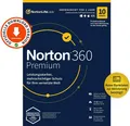 Produktbild: NORTON 360 Premium 2026 - 10 Geräte / 1 Jahr 75GB KEIN ABO Download