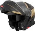 Produktbild: Bogotto H271 Taog Bluetooth Klapphelm, schwarz matt/gold, XL