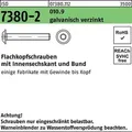 Produktbild: Flachkopfschraube ISO 7380-2 Bund/Innen-6kt M8x45 010.9 galv.verz. 200St.