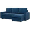 Produktbild: Mebligo Ecksofa, Blau, Textil, 3-Sitzer, L-Form, 231x140 cm, Wohnzimmer, Sofas & Couches, Wohnlandschaften, Ecksofas