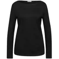 Produktbild: STREET ONE Langarmshirt Style QR new Lanea Basic Langarmshirt schwarz 36 EU