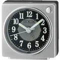 Produktbild: Seiko Quarzwecker QHE197S Wecker, Reisewecker, Schlafzimmer, Leuchtzeiger, Piepalarm silberfarben