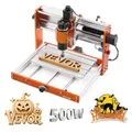Produktbild: VEVOR CNC-Fräsmaschine, 500-W-Spindel, 3-Achsen-Graviermaschine, Arbeitsbereich 300x180x80 mm, Offline-Steuerung, Endschalter, Not-Aus, zum Schnitzen & Schneiden von Holz, Acryl & Kunststoff.