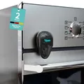 Produktbild: Backofen Kindersicherung [2 Stück] Ofen Kindersicherung & Kindersicherung Herd, hitzebeständige Backofentür Sicherung zum Kleben – Backofen Sicherung Baby, Herdschutz Kinder, rückstandslos entfernen