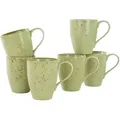 Produktbild: Creatable Kaffeebecherset, Salbeigrün, Keramik, 6-teilig, Kaffee & Tee, Tassen, Kaffeetassen-Sets