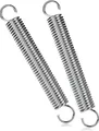 Produktbild: COM-FOUR® 2x Spannfeder mit Doppelhaken - Sprungfeder für Zelt, Markise, Wohnwagen - Befestigungs-Zubehör für Trampolin - Zugfeder Sonnensegel - Stahlfeder