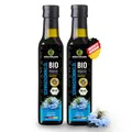 Produktbild: Kräuterland Bio Schwarzkümmelöl 2X250ml (500ml), ungefiltert, ohne Zusatzstoffe, hoher Thymochinon, Omega Fettsäuren, kaltgepresst, vegan, mild, mühlenfrisch aus unsrer hessischen Ölmühle