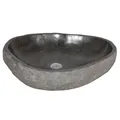 Produktbild: Waschbecken NATURSTEIN-XL ca. 45-55cm Flußstein Findling Aufsatzwaschbecken