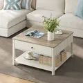 Produktbild: VASAGLE Couchtisch, Wohnzimmertisch, maritimer Stil, 80 x 80 x 45 cm