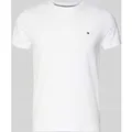 Produktbild: Tommy Hilfiger Slim Fit T-Shirt mit Rundhalsausschnitt in Weiss, Größe M